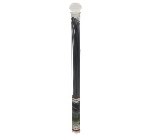 Kramp Titanium Power® trimmera aukla Ø 2.5 mm, 42 cm (33 gab.), kvadrātveida, pelēka